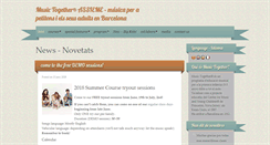 Desktop Screenshot of musictogetherbarcelona.es